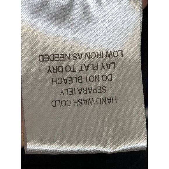 Badgley Mischka Velour Floral Top 2X Blue Retro Boho Western Coastal Preppy 80s - Picture 14 of 15